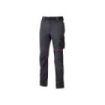 Upower World Lady Pantalon de Tejido U-4 Stretch - Talla 5XL - Resistente y Transpirable, Secado Rapido, Multiples Bolsillos Funcionales, Ajuste Retractil, Detalles Reflectantes, Proteccion DPI1 - Color Gris Fucsia