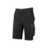 Upower Mercury Pantalon Corto Tejido U-4 - Talla XL - Maxima Movilidad, Repelente al Agua, Transpirable, Ajuste Retractil, Proteccion DPI1, Slim Fit - Color Negro Carbon