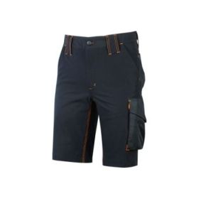 Upower Mercury Pantalon Corto Resistente y Transpirable - Talla S - Tejido U-4 Stretch, Proteccion DPI1, Bolsillos Funcionales, Ajuste Innovador, Secado Rapido, Costuras Triples - Color Azul Marino