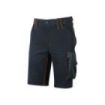 Upower Mercury Pantalon Corto Resistente y Transpirable - Talla S - Tejido U-4 Stretch, Proteccion DPI1, Bolsillos Funcionales, Ajuste Innovador, Secado Rapido, Costuras Triples - Color Azul Marino