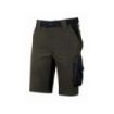 Upower Mercury Pantalon Corto Alta Calidad - Talla M - Repelente al Agua, Transpirable, Secado Rapido, Multiples Bolsillos, Cintura Elastica, Proteccion DPI1, Slim Fit - Color Verde Oscuro