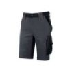 Upower Mercury Lady Pantalon Corto Elastico - Talla S - Repelente al Agua, Alta Transpirabilidad, Secado Rapido, Bolsillos Multifuncionales, Cintura Ajustable, Proteccion DPI1 - Color Gris Fucsia