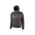 Upower Spock Chaqueta Hibrida Transpirable y Antiviento - Talla 3XL - Cierre Cremallera Impermeable, Capucha Ajustable, Acolchado sin Costuras, Bolsillos Fluorescentes, Proteccion DPI1 - Color Gris Asfalto