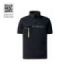 Upower Libra Polo Hombre Termorregulador - Talla L - Tecnologia HeiQ Smart Temp, Antimicrobiano HeiQ Pure, Bolsillo con Cremallera, Banda Reflectante, Proteccion DPI1 - Color Negro Carbon
