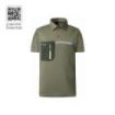 Upower Libra Polo Hombre Termorregulador - Talla 4XL - Antimicrobiano HeiQ Pure, Bolsillo Cremallera, Banda Reflectante, Proteccion DPI1 - Color Verde Oliva