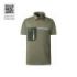 Upower Libra Polo Hombre Termorregulador - Talla L - Antimicrobiano HeiQ Pure, Bolsillo Cremallera, Banda Reflectante, Proteccion DPI1 - Color Verde Oliva