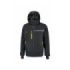 Upower Wink Chaqueta de Trabajo de Invierno - Talla 4XL - Acolchado de Grafeno, Impermeable, Capucha Fija Regulable, Multibolsillos, Detalles Reflectantes, Proteccion DPI1 - Color Negro Carbon