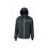 Upower Wink Chaqueta de Trabajo de Invierno - Talla 2XL - Acolchado de Grafeno, Impermeable, Capucha Fija, Multibolsillos, Detalles Reflectantes, Proteccion DPI1 - Color Gris Asfalto Verdoso