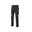 Upower World Lady Pantalon de Tejido U-4 - Talla M - Resistente y Transpirable, Secado Rapido, Multiples Bolsillos Funcionales, Ajuste Retractil, Detalles Reflectantes, Proteccion DPI1 - Color Negro Carbon