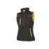 Upower Universe Lady Chaleco Softshell Impermeable - Talla 3XL - Transpirable, Resistente al Viento, Forro Micropolar, Cremallera Impermeable, Bolsillo Free Sound, Detalles Reflectantes, Proteccion DPI1 - Color Negro Carbon