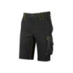Upower Mercury Lady Pantalon Corto de Alta Calidad - Talla M - Tejido U-4 Stretch, Repelente al Agua, Alta Transpirabilidad, Secado Rapido, Multiples Bolsillos, Proteccion DPI1 - Color Negro Carbon
