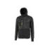 Upower Galaxy Sudadera de Trabajo con Capucha - Talla M - Transpirable, Secado Rapido, Bolsillos con Drenaje, Banda Reflectante, Proteccion DPI1 - Color Negro Carbon