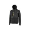 Upower Galaxy Sudadera de Trabajo con Capucha - Talla S - Transpirable, Secado Rapido, Bolsillos con Drenaje, Banda Reflectante, Proteccion DPI1 - Color Negro Carbon