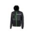 Upower Galaxy Sudadera de Trabajo con Cremallera - Talla 5XL - Material Suave y Transpirable, Secado Rapido, Multiples Bolsillos, Capucha Ajustable, Detalles Reflectantes, Proteccion DPI1 - Color Gris Asfalto Verdoso