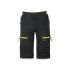 Upower Ares Bermudas de Trabajo con Corte Jogging - Talla S - Tejido U-4 Way Stretch, Multibolsillos con Cremallera y Velcro, Proteccion Lumbar, Cinta Reflectante, Impermeables - Color Negro Carbon