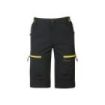 Upower Ares Bermudas de Trabajo con Corte Jogging - Talla XS - Tejido U-4 Way Stretch, Multibolsillos con Cremallera y Velcro, Proteccion Lumbar, Cinta Reflectante, Impermeables - Color Negro Carbon