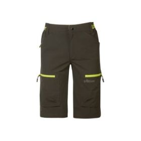 Upower Ares Bermudas de Trabajo con Corte Jogging - Talla 4XL - Multibolsillos con Cremallera y Velcro, Cinta Reflectante, Impermeables y Transpirables - Color Verde Oscuro