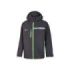 Upower Tutendo Chubasquero Impermeable Transpirable - Talla L - Impresion Interna en Grafeno, Termorregulador, Bacteriostatico, Costuras Termoselladas, Capucha Ajustable, Elementos Reflectantes - Color Gris Asfalto Verdoso