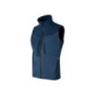 Upower Brio Chaleco de Trabajo Softshell - Talla S - Repelente al Agua, Interior de Microfleece, Tecnologia de Grafeno, Multiples Bolsillos, Detalles Reflectantes, Cremallera Waterproof - Color Azul Marino