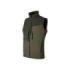Upower Brio Chaleco de Trabajo Softshell - Talla L - Repelente al Agua, Interior de Microfleece, Tecnologia de Grafeno, Multiples Bolsillos, Detalles Reflectantes, Cremallera Waterproof - Color Verde Oscuro