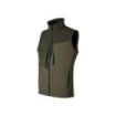 Upower Brio Chaleco de Trabajo Softshell - Talla S - Repelente al Agua, Interior de Microfleece, Tecnologia de Grafeno, Bolsillos Multiples, Detalles Reflectantes, Cremallera Waterproof - Color Verde Oscuro