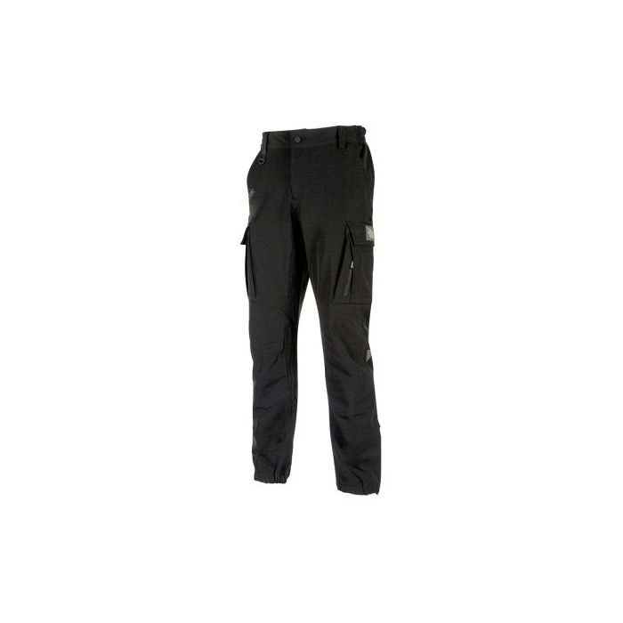 Upower Trek Pantalones Tecnicos Cargo - Talla 3XL - Repelentes a Liquidos, Transpirables, Secado Rapido, Multiples Bolsillos, Refuerzos Resistentes, Detalles Reflectantes - Color Negro