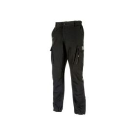 Upower Trek Pantalones Tecnicos Cargo - Talla 5XL - Repelentes a Liquidos, Transpirables, Secado Rapido, Multiples Bolsillos, Refuerzos Resistentes, Detalles Reflectantes - Color Negro