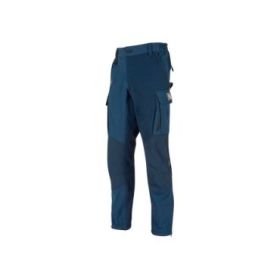 Upower Trek Pantalones Tecnicos Cargo - Talla M - Tejido U-4 Stretch, Elasticidad Cuatro Direcciones, Repelentes a Liquidos, Transpirables, Secado Rapido, Refuerzos Antidesgaste, Elementos Reflectantes - Color Azul Marino