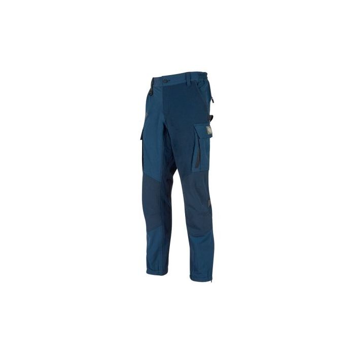 Upower Trek Pantalones Tecnicos Cargo - Talla XL - Tejido U-4 Stretch, Elasticidad Cuatro Direcciones, Repelentes a Liquidos, Transpirables, Secado Rapido, Refuerzos Antidesgaste, Elementos Reflectantes - Color Azul Marino