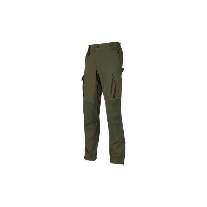 Upower Trek Pantalones Tecnicos - Talla 4XL - Elasticidad Cuatro Direcciones, Repelentes a Liquidos, Transpirables, Secado Rapido, Bolsillos Multifuncionales, Refuerzos Resistentes - Color Verde Oscuro