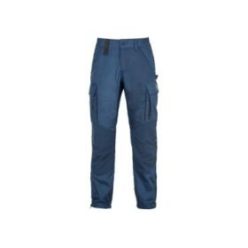 Upower Hike Pantalones Cargo Tecnicos - Talla L - Estilo Jogging, Tejido Ripstop Elastico, Resistencia al Desgaste, Multiples Bolsillos, Refuerzos en Rodillas, Inserciones Reflectantes - Color Azul Marino