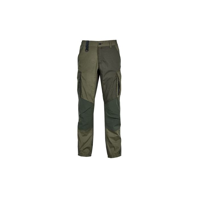 Upower Hike Pantalones Cargo Tecnicos - Talla XS - Tejido Ripstop Elastico, Resistencia al Desgaste, Bolsillos Multifuncionales, Refuerzos en Rodillas, Elementos Reflectantes - Color Verde Oscuro