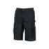 Upower Solaris Bermudas Cargo Funcionales - Talla S - Tejido Ripstop Elastico, Multibolsillos, Detalles Reflectantes, Proteccion Lumbar, Cierre Antirayaduras - Color Negro
