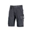 Upower Solaris Bermudas Cargo Funcionales - Talla L - Tejido Ripstop Elastico, Multibolsillos, Detalles Reflectantes, Proteccion Lumbar, Cierre Antirayaduras, Porta Identificacion Oculto - Color Gris