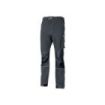 Upower Ibiza Pantalon de Trabajo Confortable - Talla 3XL - Tejido Tecnico Elastico, Bolsillos Inteligentes, Cinturon Integrado, Detalles Reforzados, Cinta Reflectante, Alta Durabilidad - Color Gris Oscuro