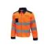 Upower Glare Chaqueta Funcional con Bolsillos Multifuncionales - Talla S - Portatarjetas Retractil, Rayas Reflectantes, Triple Costuras, Proteccion DPI2, Certificacion CE - Color Naranja Fluorescente