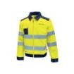 Upower Glare Chaqueta Funcional con Bolsillos Multifuncionales - Talla S - Puños Ajustables, Rayas Reflectantes, Triple Costuras, Proteccion DPI2, Certificacion CE - Color Amarillo Fluorescente
