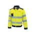 Upower Glare Chaqueta Funcional con Bolsillos Multifuncionales - Talla XL - Portatarjetas Retractil, Rayas Reflectantes, Triple Costuras, Proteccion DPI2, Ajuste Personalizado - Color Amarillo Fluorescente