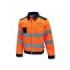 Upower Gleam Chaqueta Funcional con Bolsillos Multifuncionales - Talla 3XL - Portatarjetas Retractil, Rayas Reflectantes, Triple Costuras, Proteccion DPI2, Ajuste Personalizado - Color Naranja Fluorescente