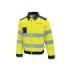 Upower Gleam Chaqueta Funcional con Bolsillos Multifuncionales - Talla L - Puños Ajustables, Rayas Reflectantes, Triple Costuras, Proteccion DPI2, Certificacion CE - Color Amarillo Fluorescente