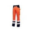 Upower Beacon Pantalon de Trabajo con Multiples Bolsillos - Talla XL - Cintura Porta Martillo, Rodillas Preformadas, Cintas Reflectantes, Costuras Reforzadas, Proteccion DPI2 - Color Naranja Fluorescente