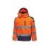 Upower Defender Parka Anti-Lluvia Impermeable y Transpirable - Talla 2XL - Rayas Reflectantes, Multiples Bolsillos Espaciosos, Capucha Ajustable y Desmontable, Proteccion DPI3 - Color Naranja Fluorescente