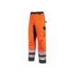 Upower Subu Pantalones Impermeables y Transpirables - Talla M - Bolsillos Multifuncionales, Rodillas Reforzadas, Cintura Elastica, Proteccion Contra el Frio, Visibilidad Mejorada - Color Naranja Fluorescente