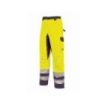 Upower Subu Pantalones Impermeables y Transpirables - Talla S - Bolsillos Multifuncionales, Rodillas Reforzadas, Cintura Elastica, Proteccion DPI2, Visibilidad Mejorada, Costuras Reforzadas - Color Amarillo Fluorescente