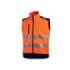 Upower Dany Chaleco Soft Shell Transpirable - Talla L - Impermeable, Bolsillo Pecho Cremallera, Cordon Antienredo, Corte Ajustado, Bandas Reflex, Proteccion DPI2 - Color Naranja Fluorescente