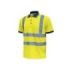 Upower Neon Polo de Manga Corta con Detalles Reflectantes - Talla M - Cuello Tres Botones, Banda para el Sudor, Ventilaciones Laterales, Transpirable, Proteccion DPI2 - Color Amarillo Fluorescente