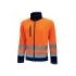 Upower Boing Chaqueta Polar con Cremallera Completa - Talla 3XL - Bolsillos con Cierre, Rayas Reflectantes, Proteccion DPI2, Durabilidad Hasta 50 Lavados - Color Naranja Fluorescente