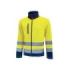Upower Boing Chaqueta Polar con Cremallera Completa - Talla 2XL - Bolsillos Inferiores y para Movil, Detalles Reflectantes, Proteccion DPI2, Certificacion CE - Color Amarillo Fluorescente