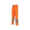 Upower Sirius Pantalon de Trabajo Alta Visibilidad - Talla XL - Resistente al Desgaste, Elementos Reflectantes, Bolsillos Funcionales, Ajuste Confortable, Proteccion Lumbar - Color Naranja Fluorescente