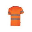 Upower Mizar Camiseta de Trabajo Alta Visibilidad - Talla 4XL - Bandas Reflectantes, Tejido Transpirable Nido de Abeja, Cinta Antisudor, Durabilidad Hasta 25 Lavados - Color Naranja Fluorescente